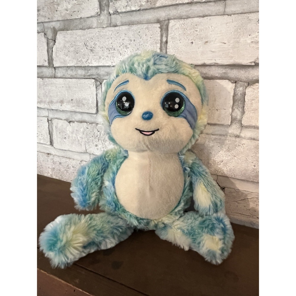 RUSS Li'l Peepers SOFT JADE THE BLUE SLOTH 12" Plush STUFFED ANIMAL Toy Kellytoy
